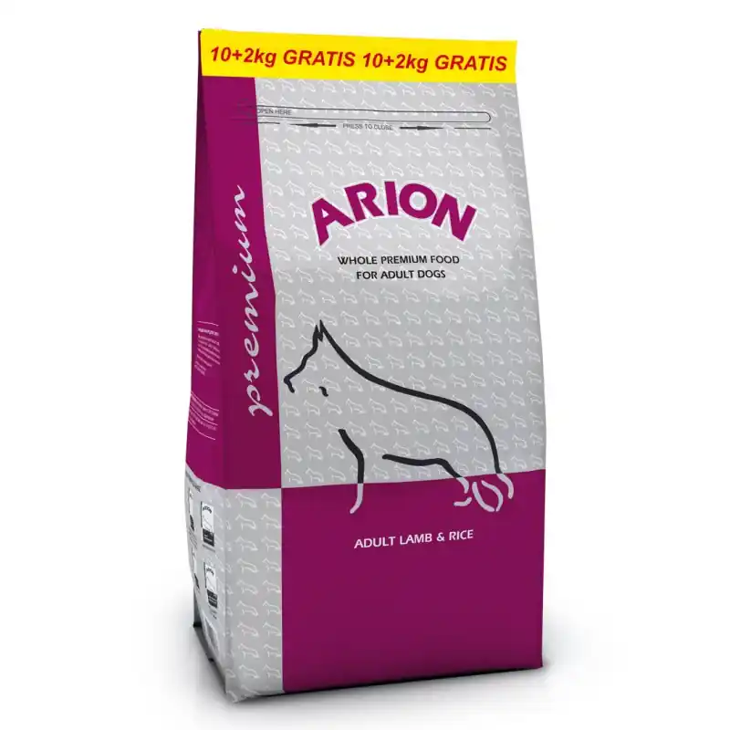 ARION Premium Lamb & rice 10+2 kg Zdarma Nejprodávanější