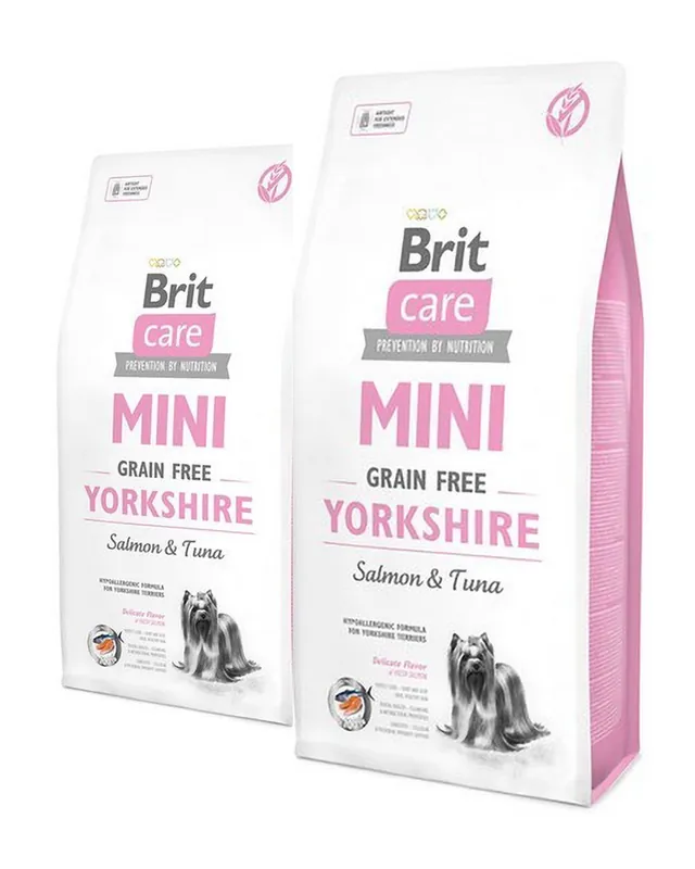 Zlevněný BRIT Care Grain Free Mini Yorkshire 2 x 7 kg