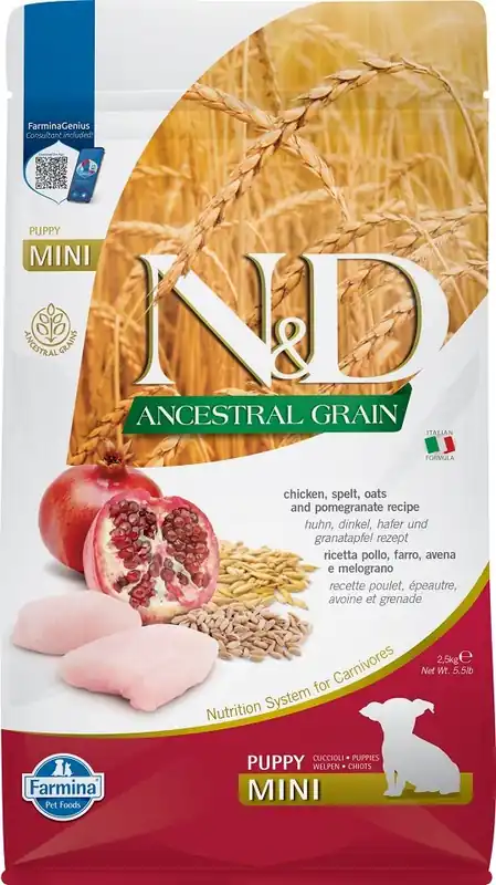 Cenová Bomba N&D Low Grain Puppy Mini Chicken & Pomegranate 2,5 kg