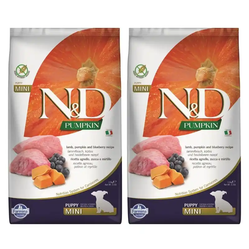N&D Dog Pumpkin GrainFree Lamb & Blueberry Puppy Mini 2 x 7 kg Značkový
