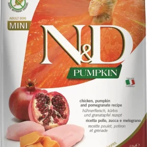 Akce FARMINA N&D Pumpkin Adult Mini Chicken & pomegranate 2,5 kg