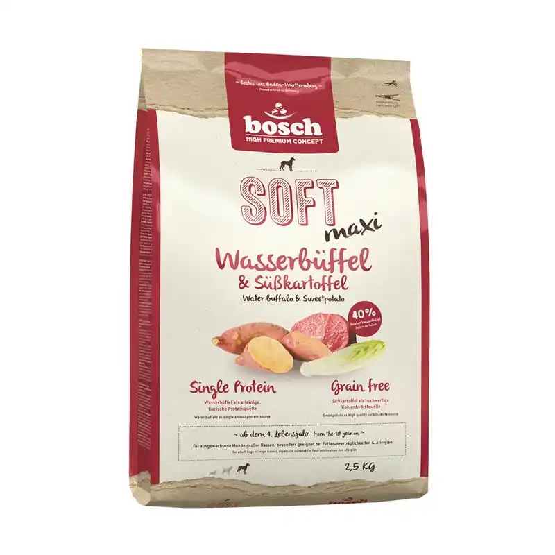 BOSCH Soft Maxi vodní buvol a sladké brambory 2,5 kg Jen Po Omezenou Doba