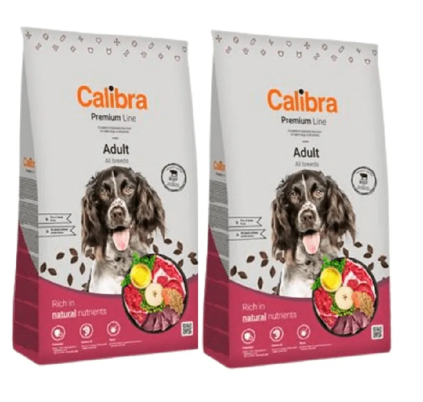 CALIBRA Dog Premium Line Adult Beef 2 x 12 kg Vysoce Kvalitní