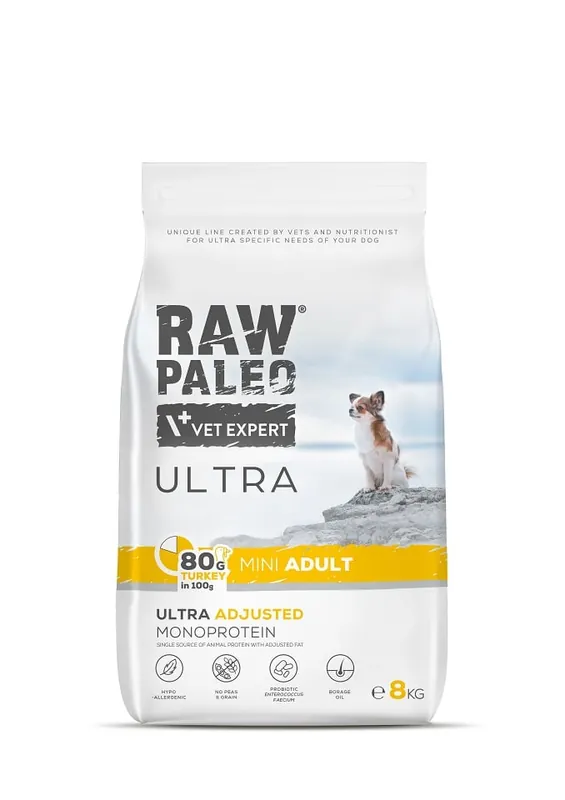 RAW PALEO Ultra Turkey Mini Adult 8kg Oblíbený