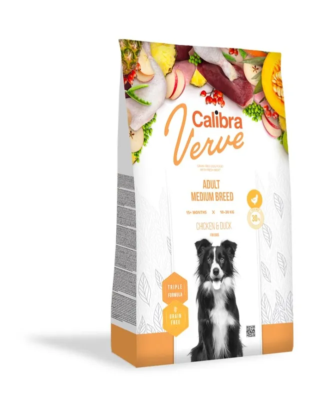 CALIBRA Dog Verve Grain Free Adult Medium Chicken&Duck 12 kg Objednat Nyní