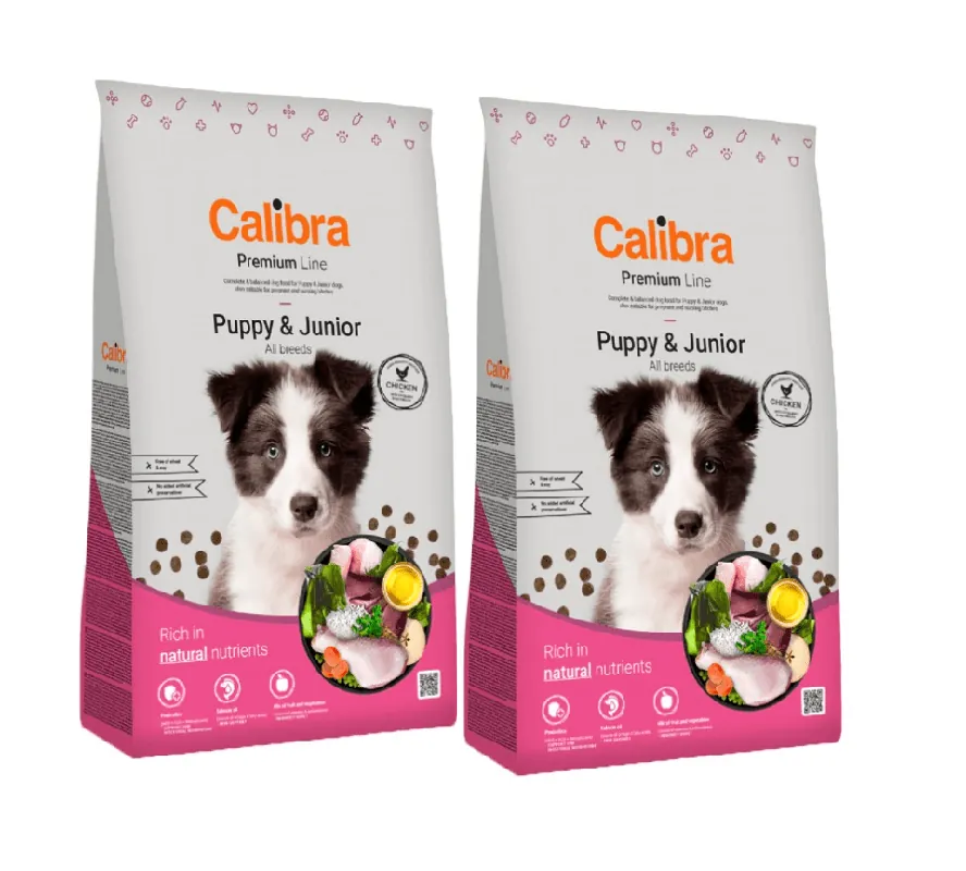 Speciální Cena CALIBRA Dog Premium Line Puppy&Junior 2 x 12 kg