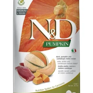 Aktuální FARMINA N&D Pumpkin Duck & Cantaloupe Adult Medium & Maxi pro střední a velká plemena psů s kachnou a melounem 12 kg