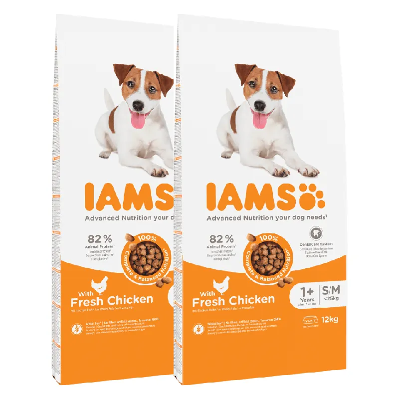Nejlepší Cena IAMS ProActive Health Adult Small & Medium Breed Chicken 2 x 12 kg