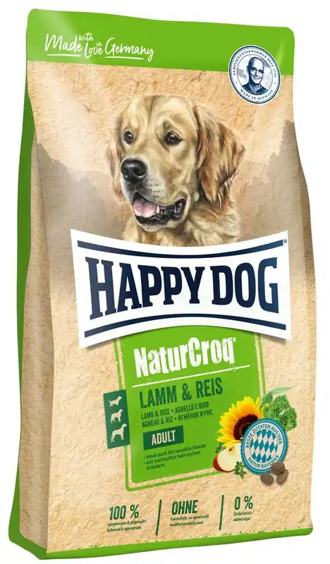 Autentický HAPPY DOG NaturCroq Lamm & Reis 4 kg