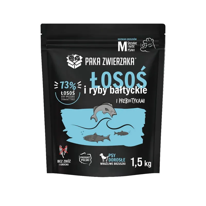 PAKA ZWIERZAKA Losos a baltské ryby 1,5kg Sleva