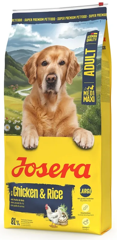 Nejlepší Cena JOSERA Chicken with Rice Adult 12,5kg snadno stravitelná krmiva pro střední a velké plemena