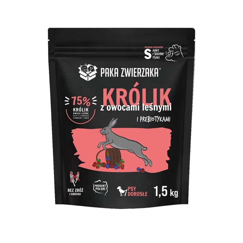 PAKA ZWIERZAKA Seventh Heaven S 1,5kg Králík s lesním ovocem Víkendová Akce