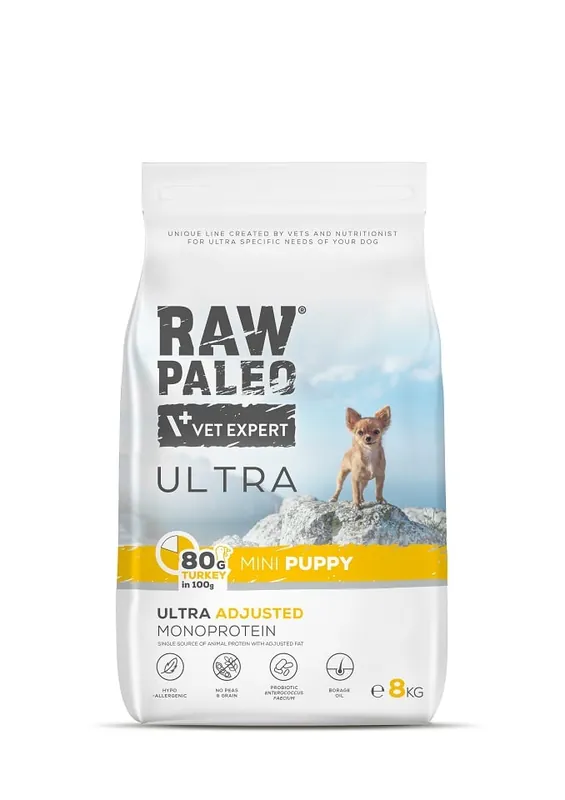 RAW PALEO Ultra Turkey Mini Puppy 8kg Must-Have