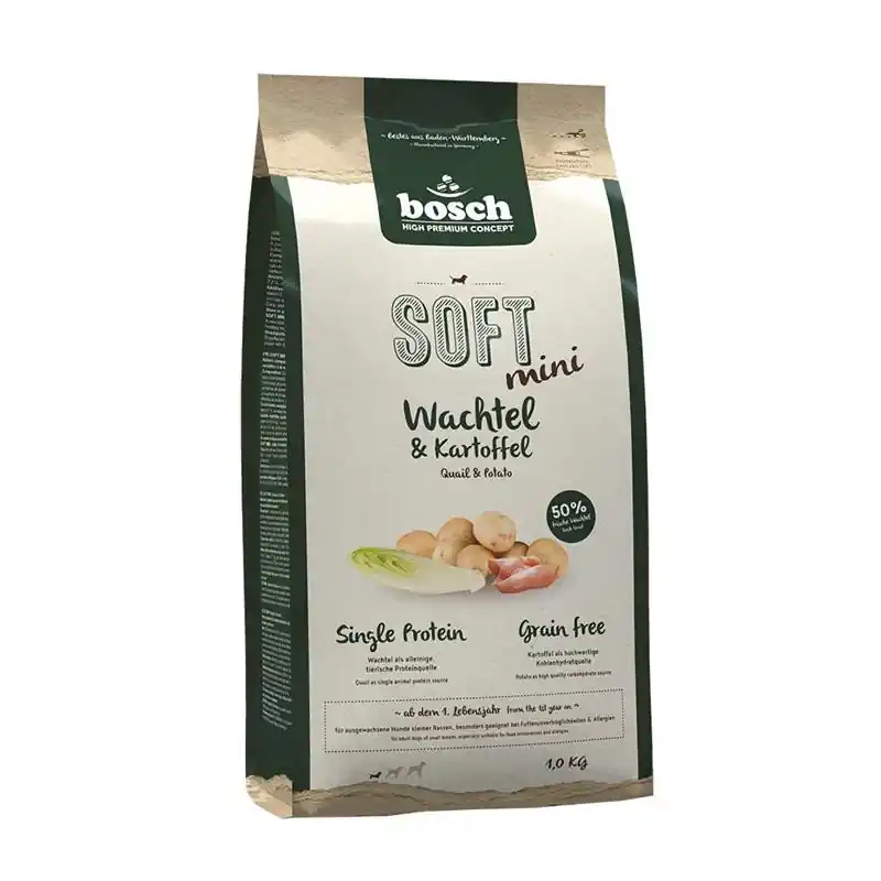 BOSCH Soft mini křepelka a brambory 1 kg Speciální Cena