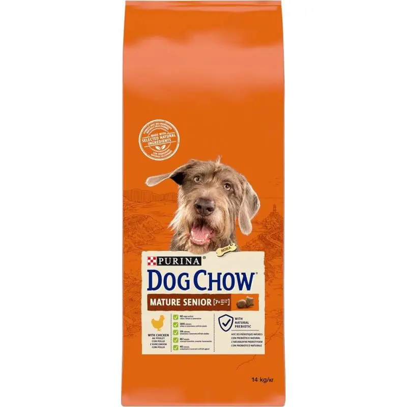 DOG CHOW Mature Senior Chicken 14kg Expresní Doručení