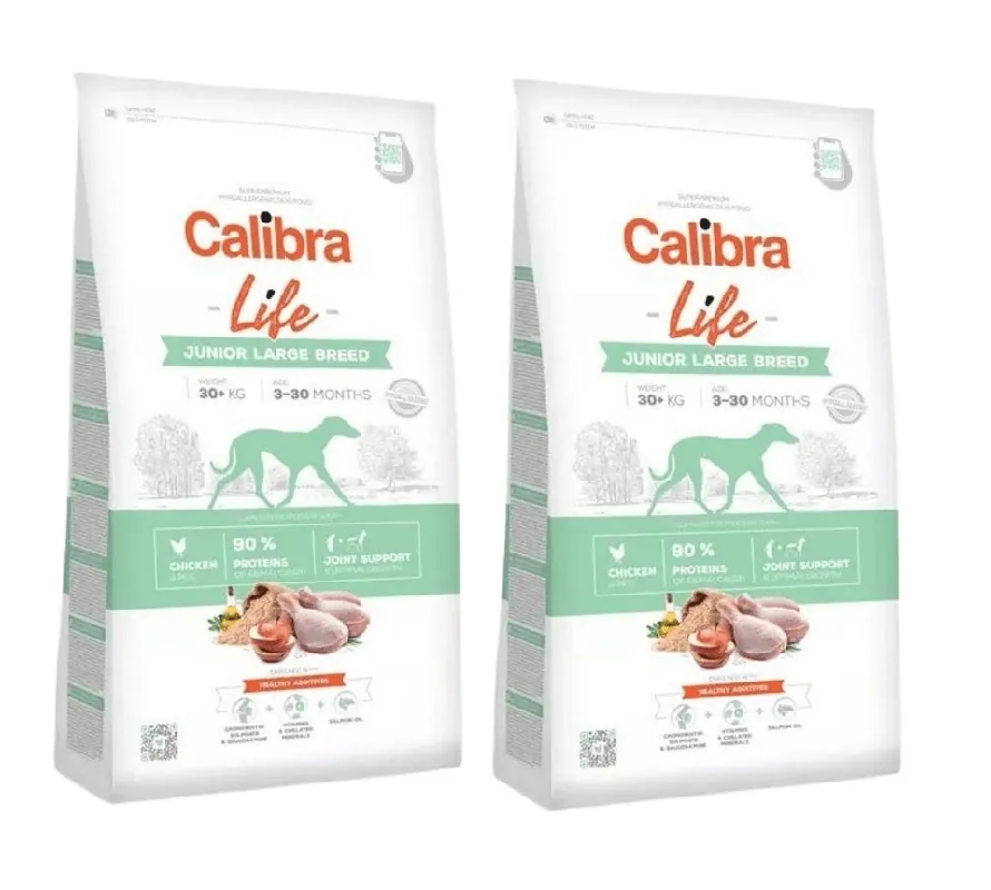 CALIBRA Dog Life Junior Large Breed Chicken 2 x 12 kg Nízká Cena