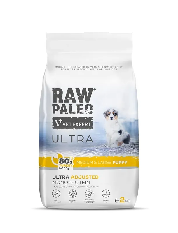 Poslední Šance RAW PALEO Ultra Turkey Medium&Large Puppy 2kg