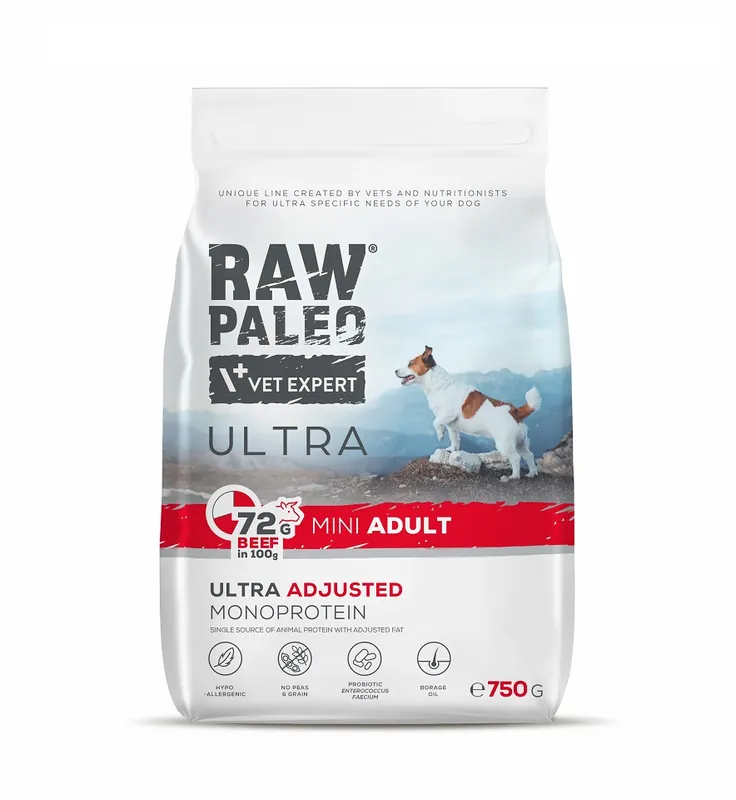 RAW PALEO Ultra Beef Mini Adult 750g Levný
