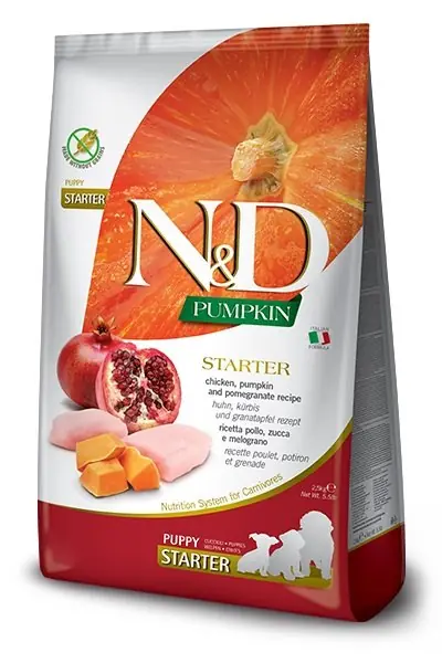 Ihned K Objednání N&D Pumpkin Dog Puppy Starter Chicken&Pomegranate 2.5 kg