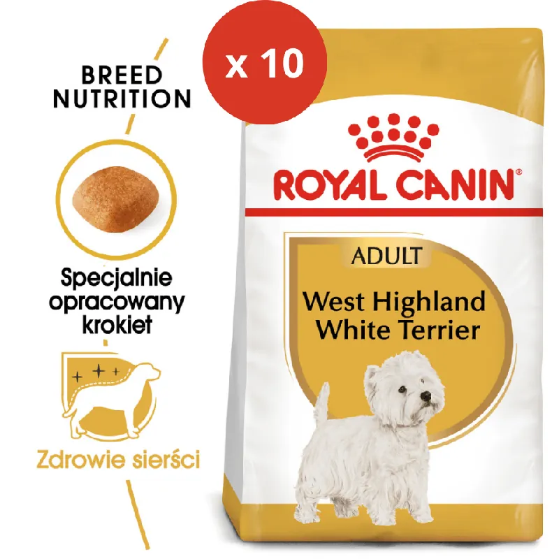 Finální Výprodej ROYAL CANIN Westie Adult 1,5 kg x10 granule pro dospělého westíka