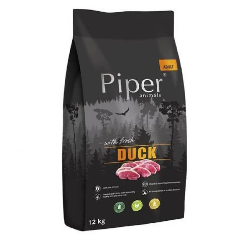 PIPER suché krmivo pro psy s kachnou 12 kg Finální Výprodej