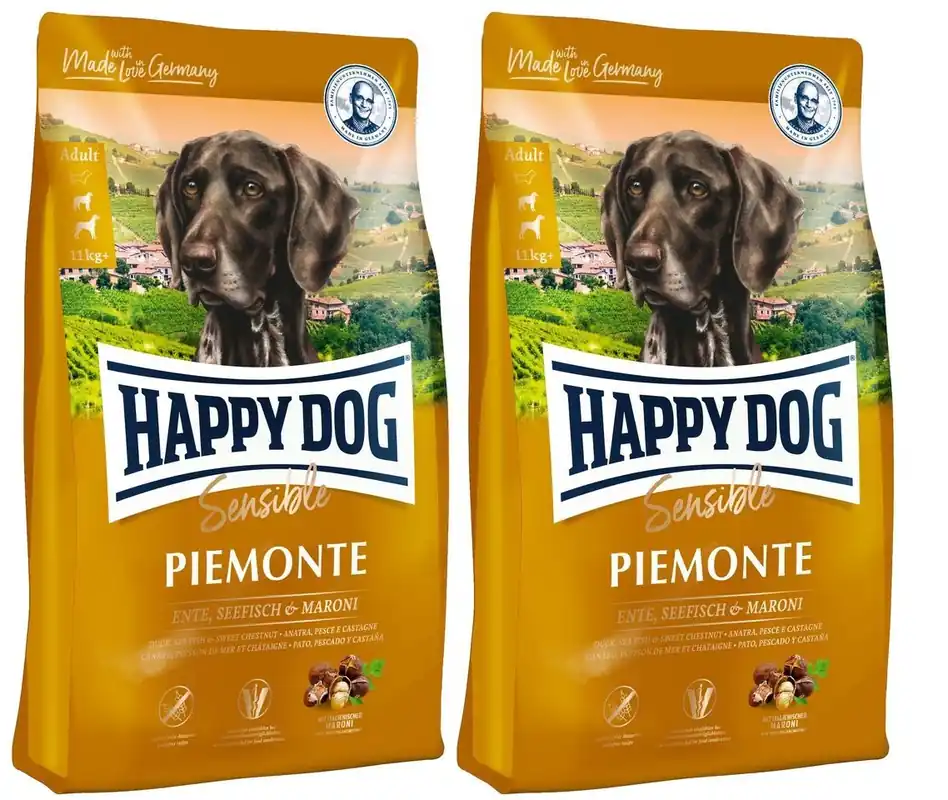 Ověřený HAPPY DOG Sensible Supreme piemonte 2 x 4kg