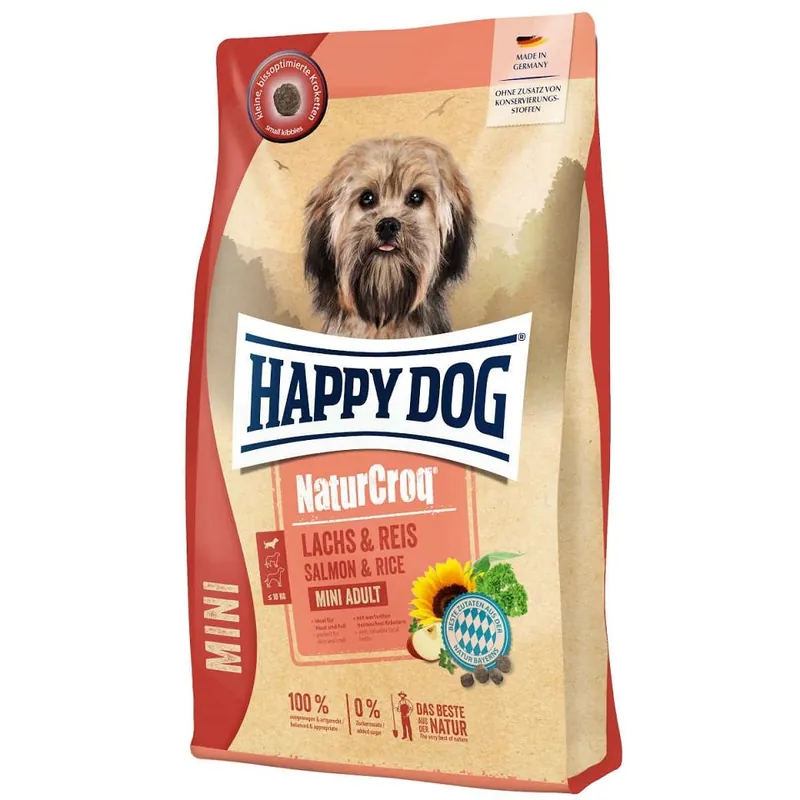 Poslední Šance HAPPY DOG NaturCroq Mini Lachs&Reis 4kg