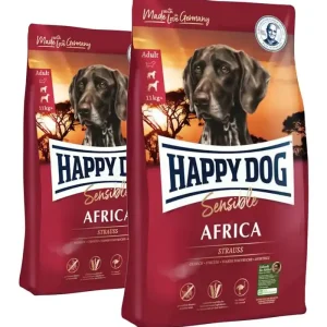 Vrácení Zdarma HAPPY DOG Supreme Sensible Africa 2 x 4kg
