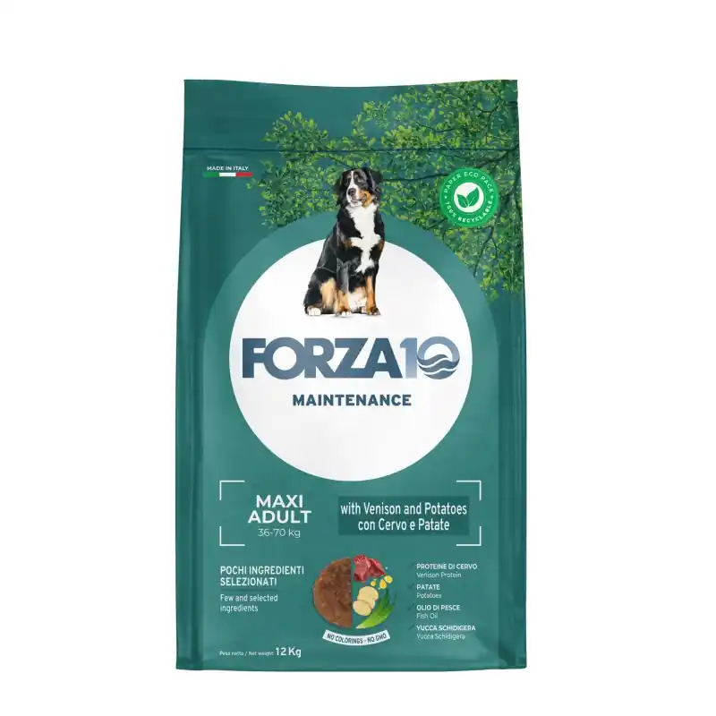 FORZA10 Maxi Adult Maintenance Venison Potato pro velká plemena psů 12 kg Speciální Cena