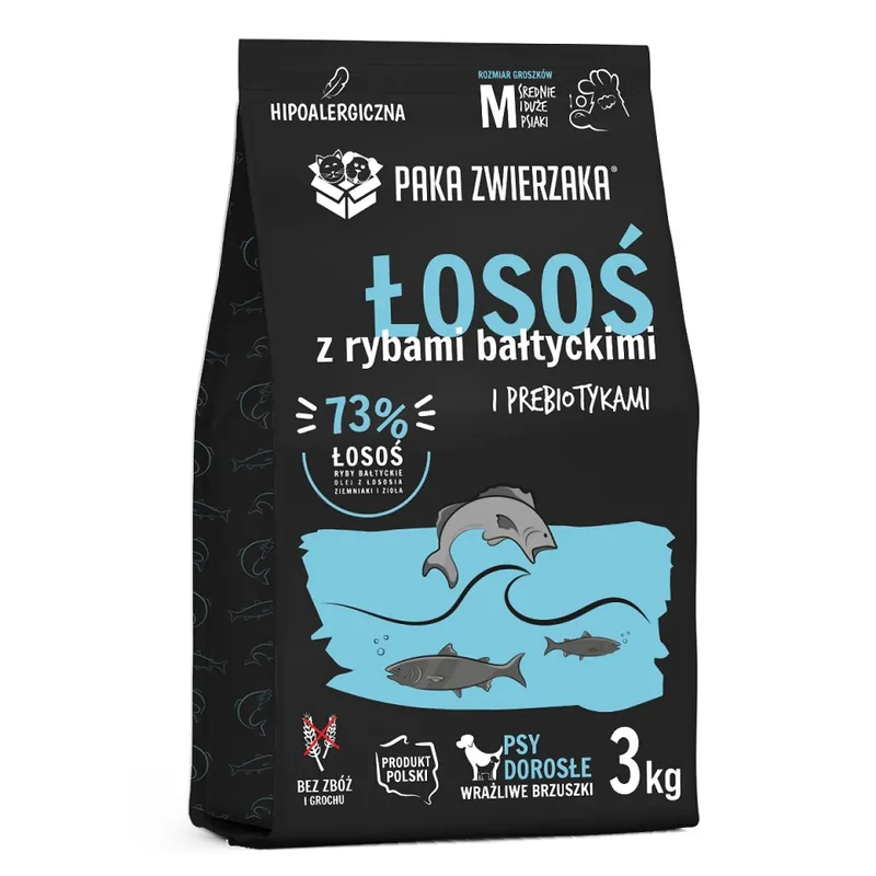 PAKA ZWIERZAKA Seventh Heaven Suché krmivo Losos s baltskými rybami M 3kg Sleva