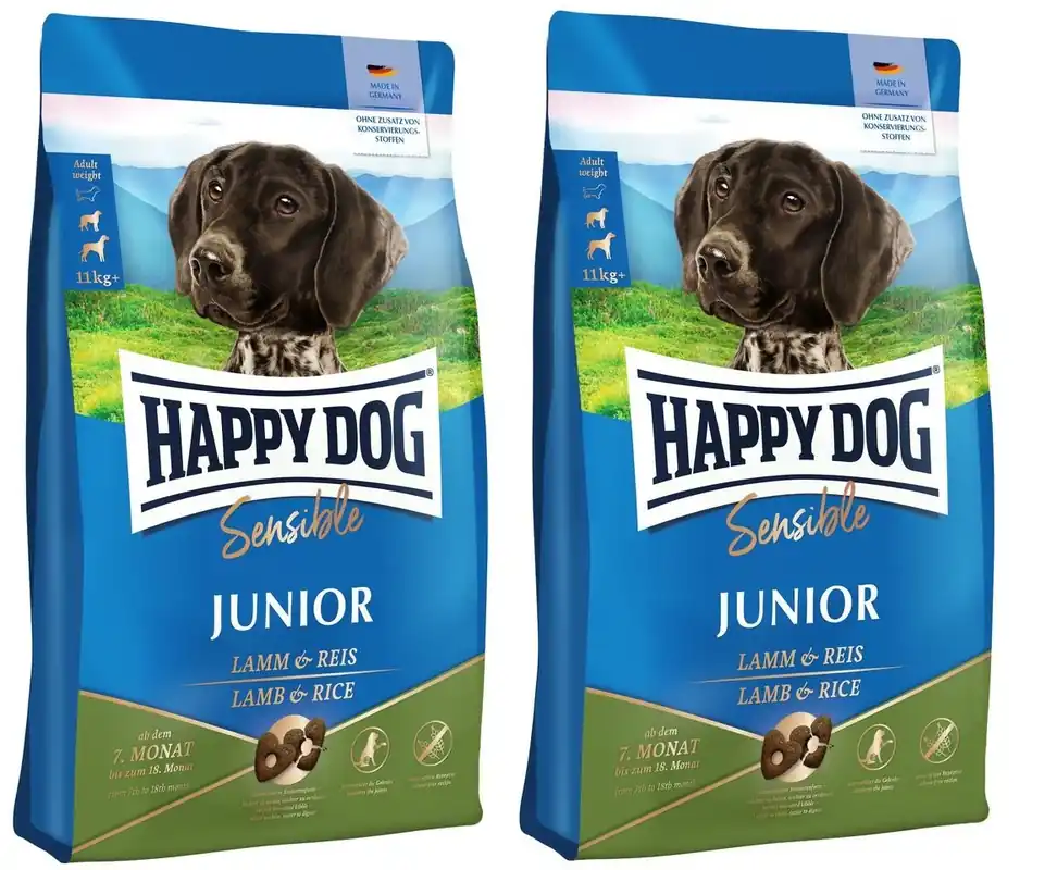 Poslední Šance HAPPY DOG Sensible Junior Lamm 2 x 10kg