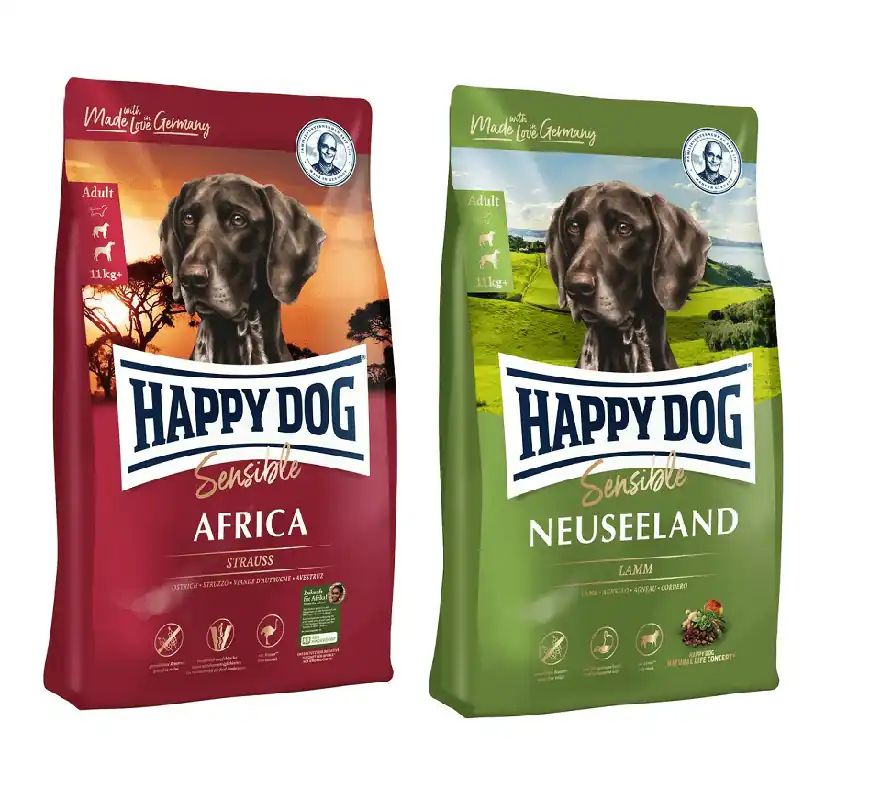 HAPPY DOG Supreme africa 12.5 kg + Neuseeland 12.5 kg Ihned K Objednání