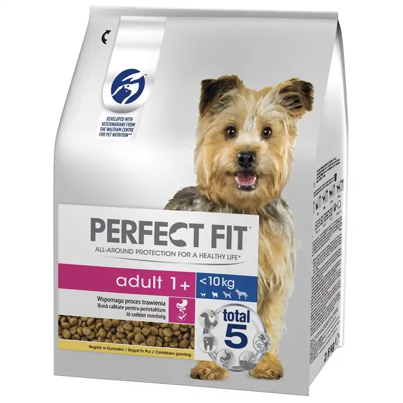Značkový PERFECT FIT (Adult 1+) 2,6kg s kuřecím masem pro malá plemena psů