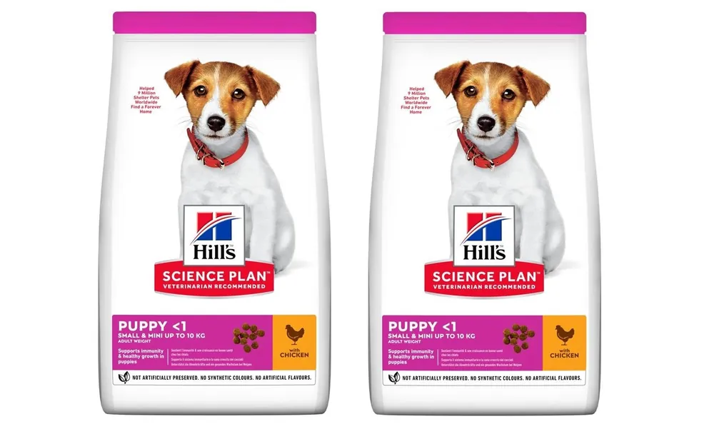 HILL‘S Science Plan Puppy Small & Mini Chicken 2 x 3 kg Nová Kolekce