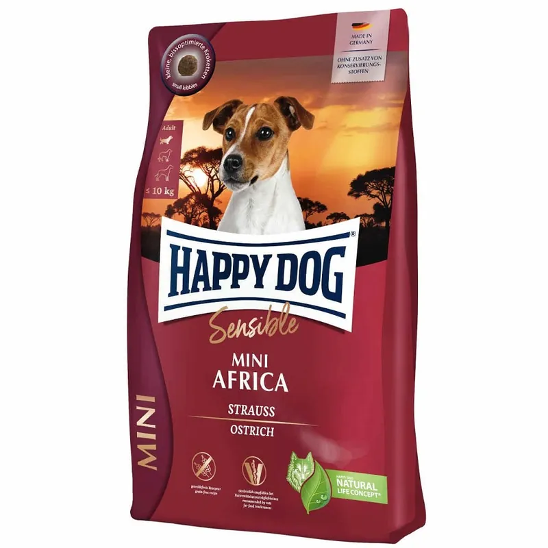 HAPPY DOG Sensible Mini Africa 4 kg Super Cena