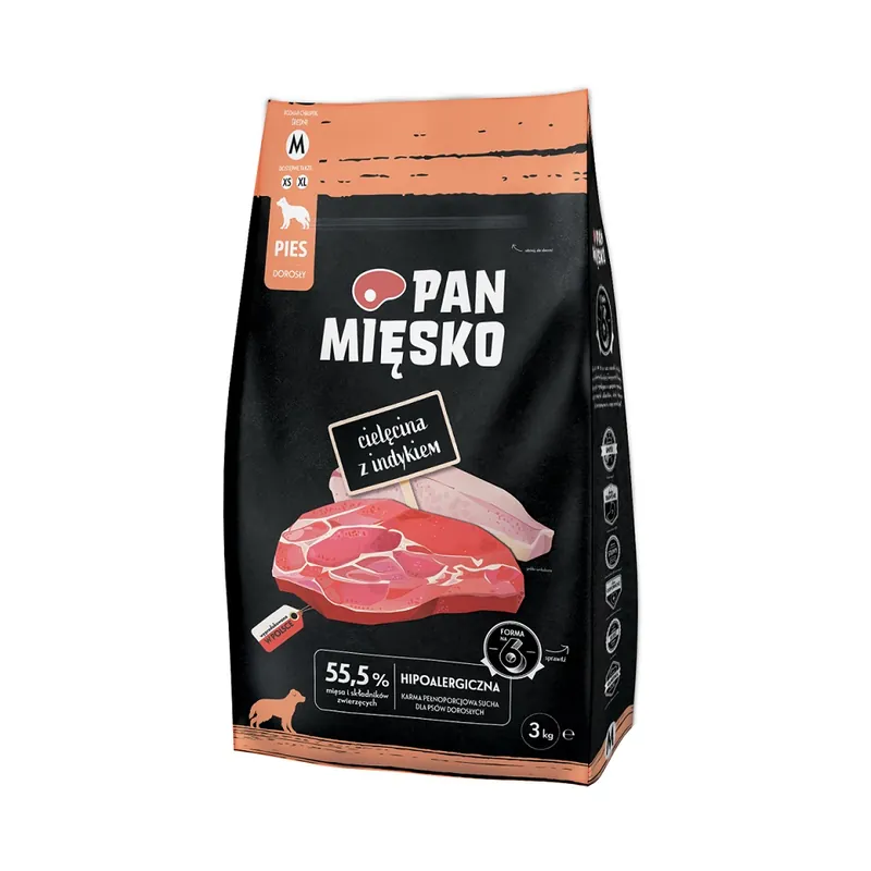 PAN MIĘSKO Telecí maso s krůtou M 3kg Výhodná Nabídka