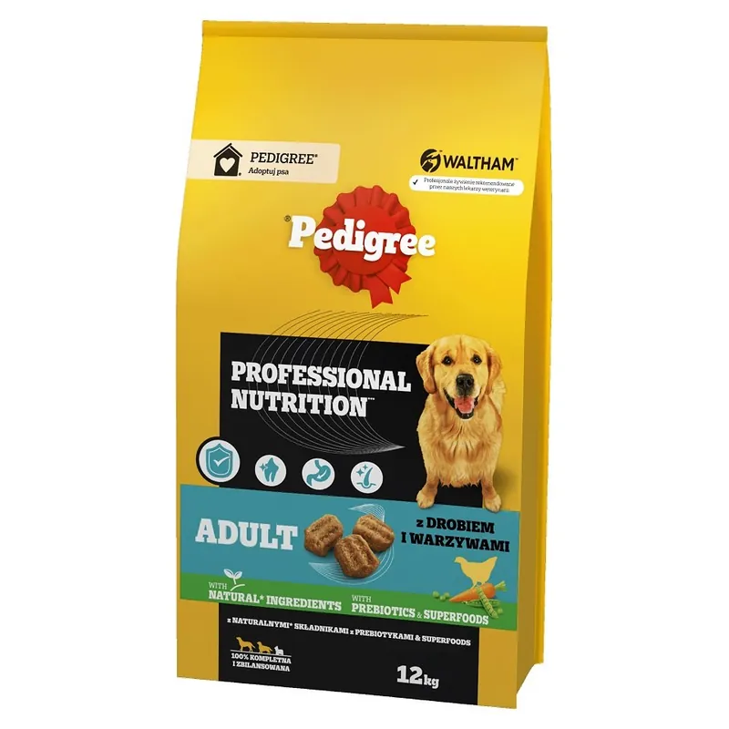 PEDIGREE Adult Professional Nutrition 12 kg s drůbežím masem a zeleninou pro velké a střední psy Horká Nabídka