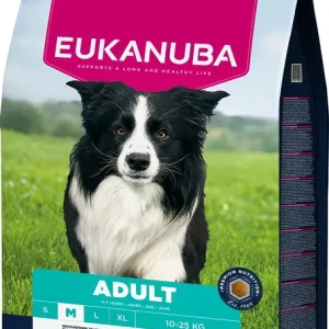 EUKANUBA Adult Medium Breeds Chicken 15 kg krmivo pro psy středních plemen bohaté na čerstvé kuřecí maso Ověřený