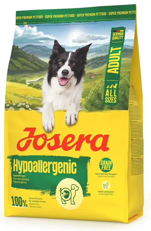 JOSERA Hypoallergenic Adult 3kg bezobilné krmivo pro citlivé psy s hmyzem Nejprodávanější