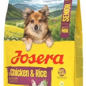 Autentický JOSERA Mini Senior Chicken and Rice 3kg bezglutenové krmivo pro starší psy malých plemen