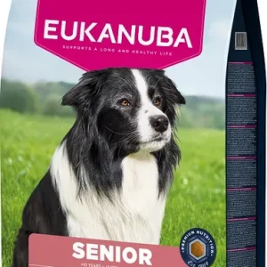 Speciální Cena EUKANUBA Senior Medium Breeds Chicken 15 kg krmivo pro starší psy středních plemen bohaté na čerstvé kuřecí maso