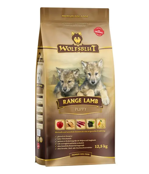 WOLFSBLUT Range Lamb Puppy suché krmivo pro štěňata s jehněčím masem a hnědou rýží 12,5 kg Oblíbený
