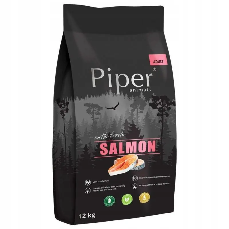 Aktuální PIPER Suché krmivo pro psy s lososem 12 kg