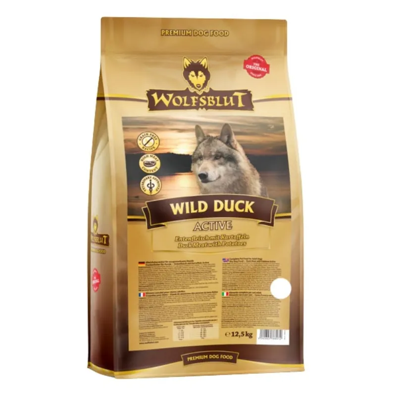 WOLFSBLUT Wild Duck Active 12,5 kg Akční Cena