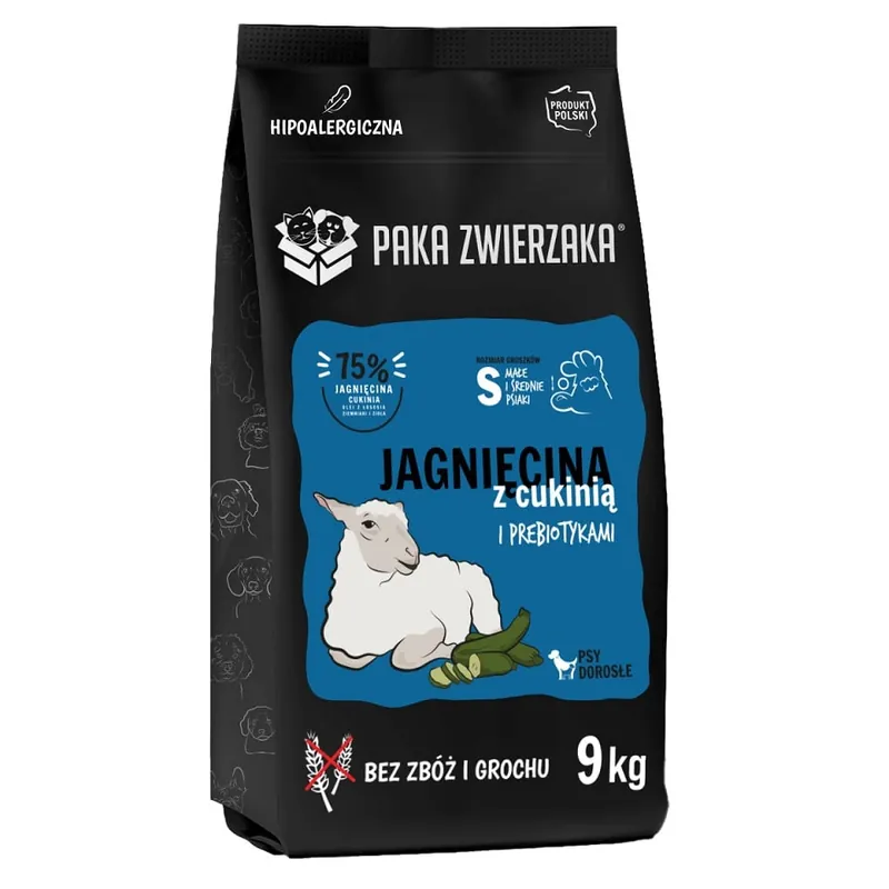 PAKA ZWIERZAKA Seventh Heaven Suché krmivo Jehněčí s cuketou S 9 kg Akce