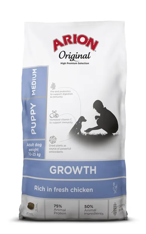 ARION Original Growth Puppy Medium Chicken Rice 2 kg Aktuální