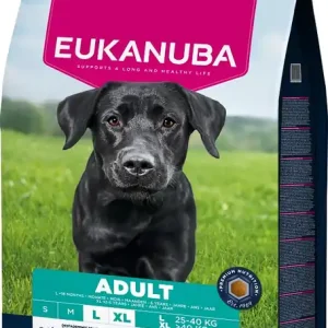 Super Cena EUKANUBA Adult Large Breeds Chicken 15 kg krmivo pro psy velkých plemen bohaté na čerstvé kuřecí maso