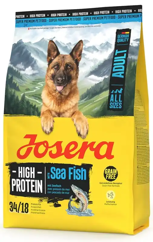 JOSERA High Protein Adult Sea Fish 3kg vysoce proteinové krmivo pro psy Speciální Cena