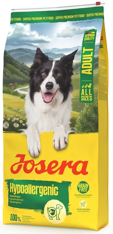 Časově Omezené JOSERA Hypoallergenic Adult 12,5kg bezobilné krmivo pro citlivé psy s hmyzem