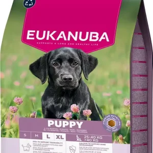 Víkendová Akce EUKANUBA Puppy Large Breeds Chicken 3 kg krmivo pro štěňata velkých plemen bohaté na čerstvé kuřecí maso